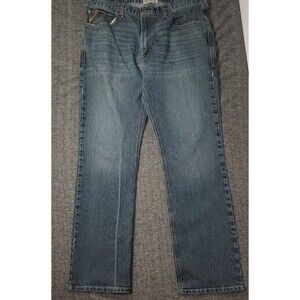 Ariat Boot Jeans Mens 38x33 Blue Relaxed Bootcut Medium Wash Denim M4 Low Rise